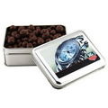 Rectangle Tin with Chocolate Covered Peanuts (3 5/8"x5"x1 5/8")